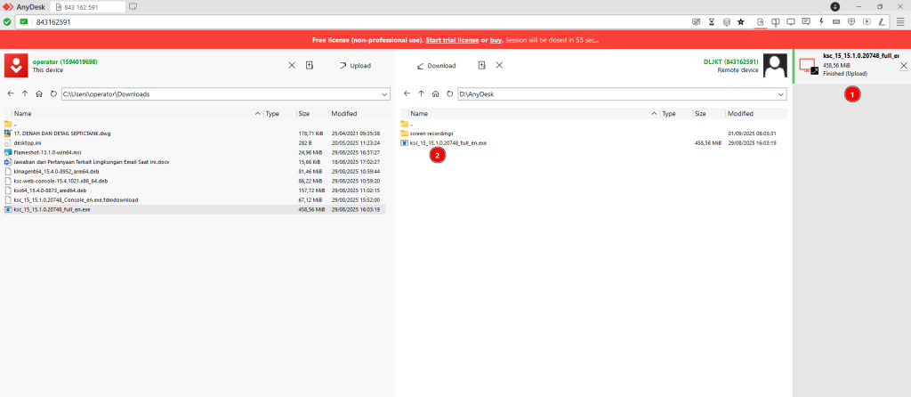 Progress Bar Transfer File