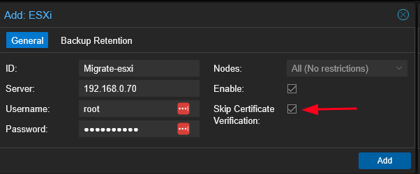 Add ESXi