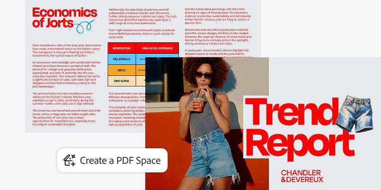 Membuat PDF Space dari dokumen laporan