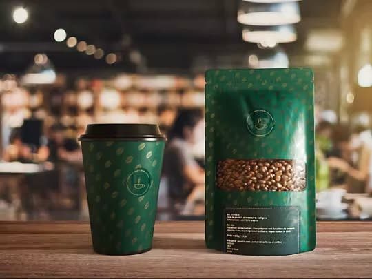 Visual kemasan produk hasil render Adobe Substance 3D