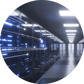 Ilustrasi data center untuk backup VM