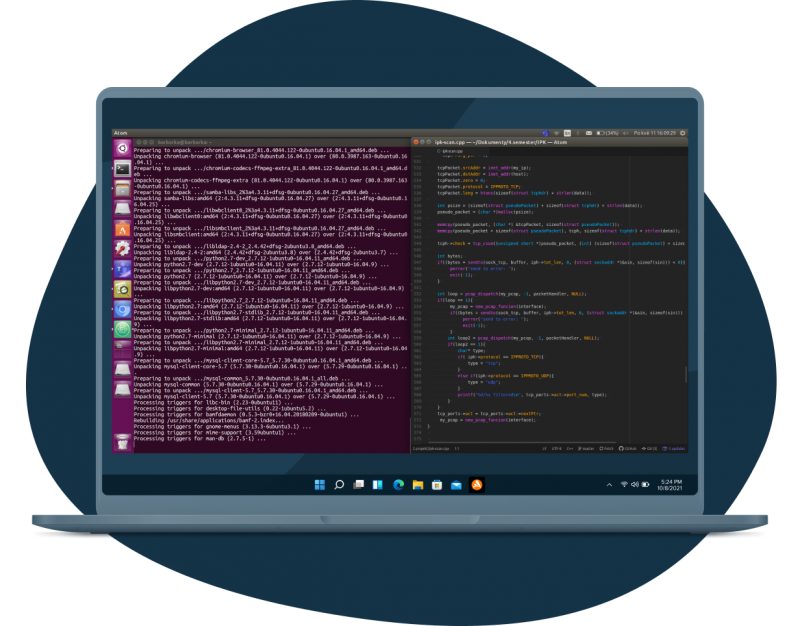Hasil pemindaian Avast Business Antivirus for Linux