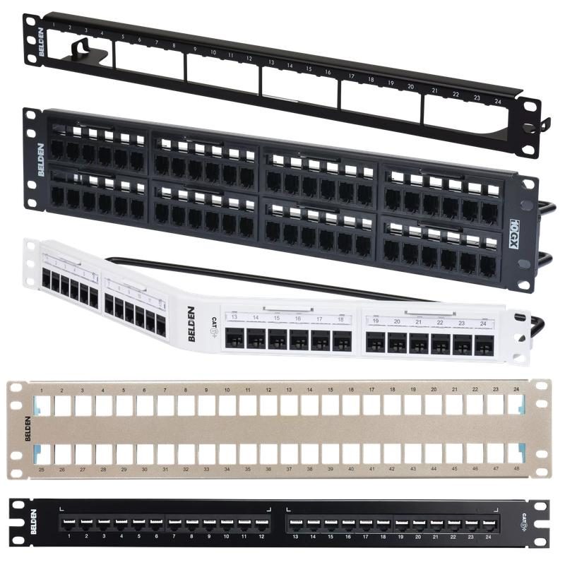 Patch panel RJ45 Belden untuk rak