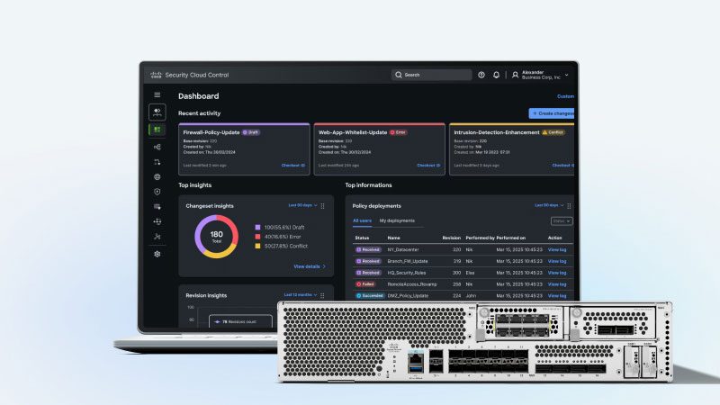 Cisco Firewall dan dashboard manajemennya