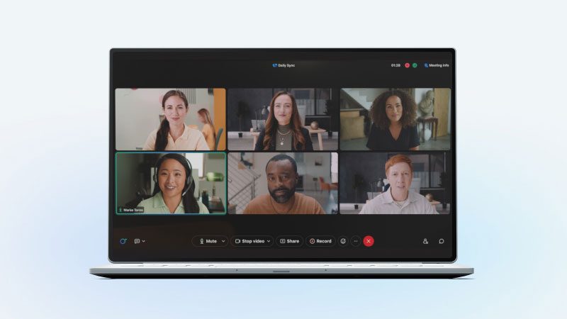 Webex Meetings di laptop