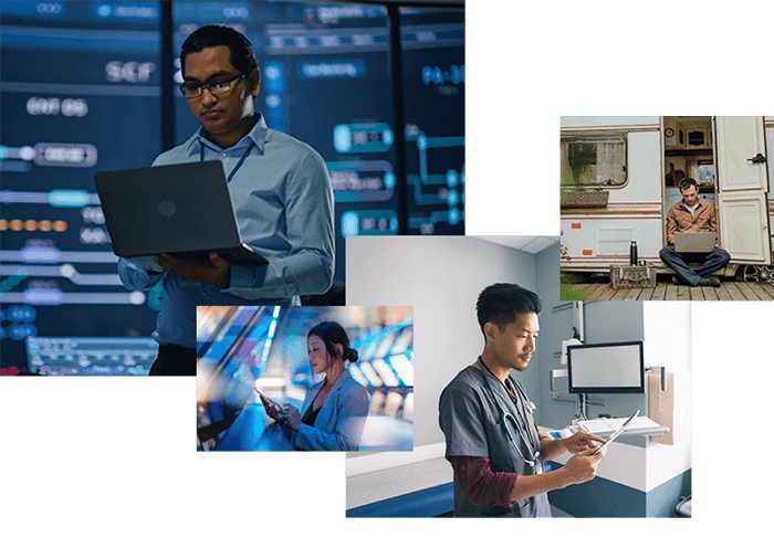 Kolase pengguna platform Citrix di berbagai perangkat
