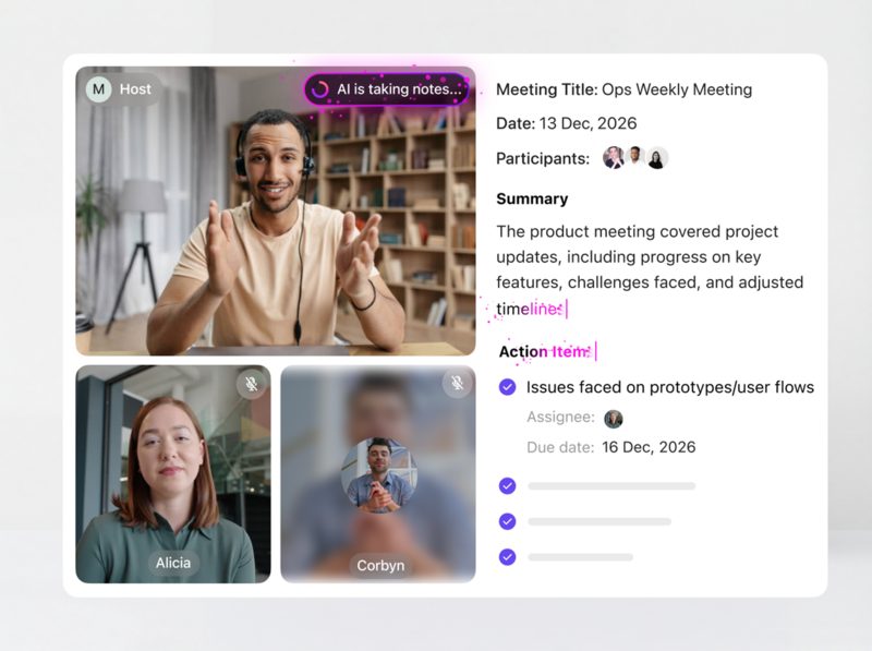 AI Notetaker ClickUp merangkum rapat