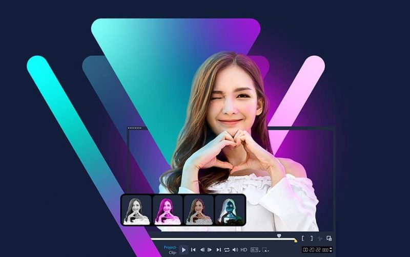 Antarmuka edit video Corel VideoStudio