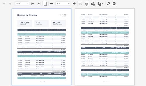 Laporan pendapatan per perusahaan dengan DevExpress Reports