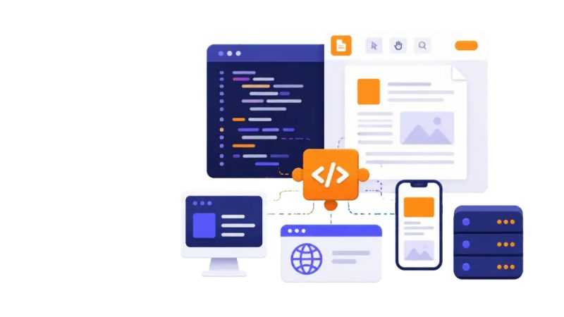 Ilustrasi Foxit SDK untuk web, desktop, mobile, dan server