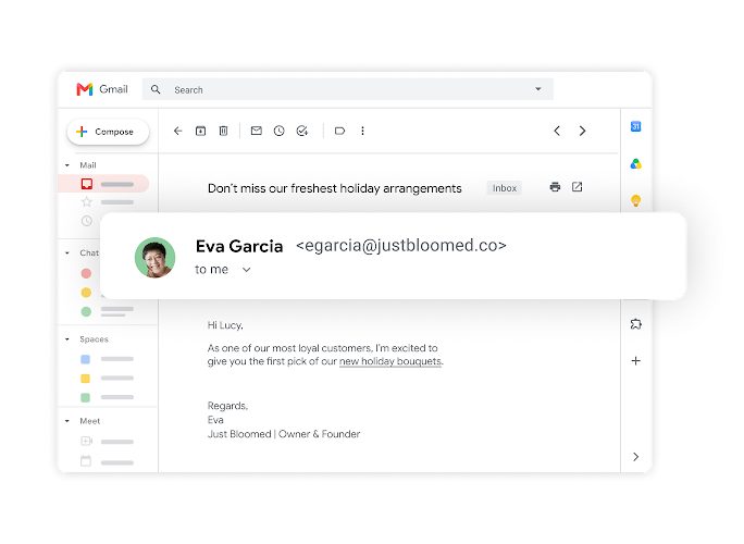 Email bisnis dengan domain perusahaan di Gmail