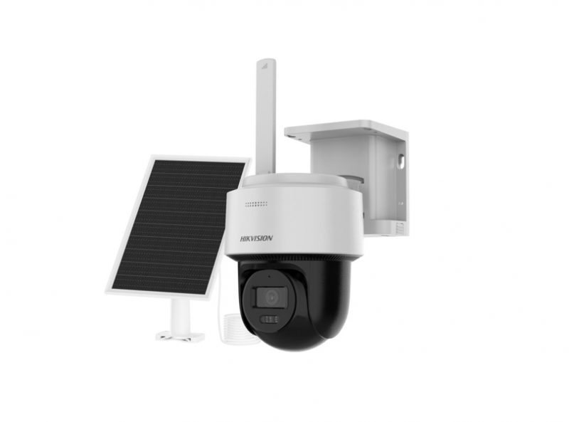 Kamera Hikvision bertenaga surya dengan panel surya