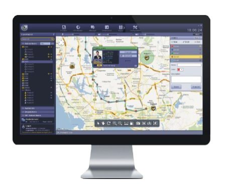 Tampilan software dispatch Hytera