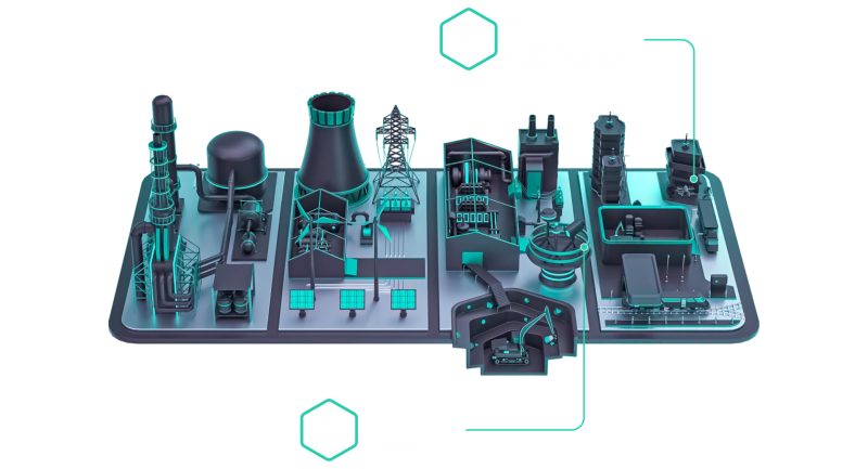 Ilustrasi fasilitas industri yang dilindungi Kaspersky OT CyberSecurity