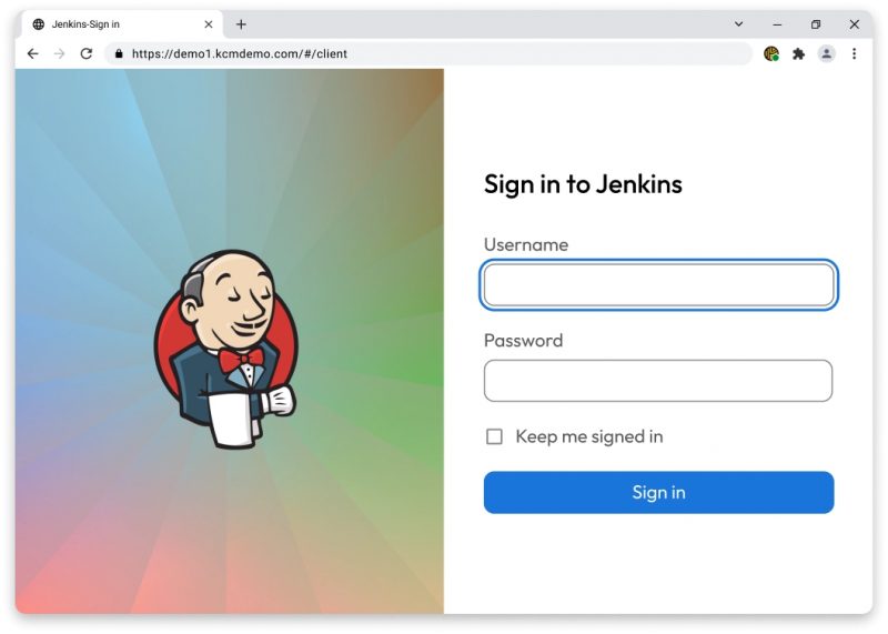 Login aplikasi web lewat Keeper Remote Browser Isolation