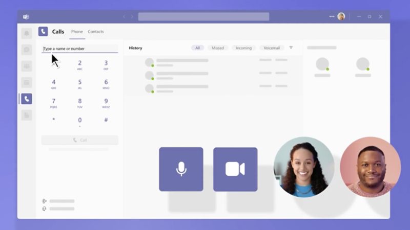 Panggilan telepon di Microsoft Teams Phone