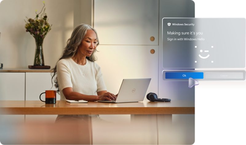 Login Windows Hello di laptop Windows 11
