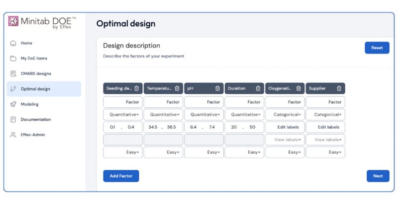 Desain eksperimen di Minitab