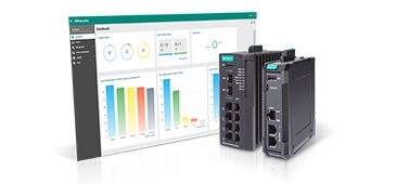 Firewall industri Moxa dan dashboard MXsecurity