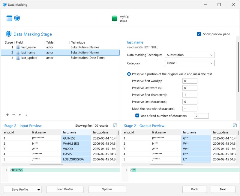 Fitur Data Masking di Navicat 18