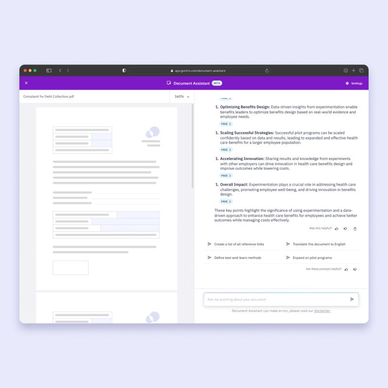 Nitro Document Assistant di Nitro PDF Pro untuk Mac