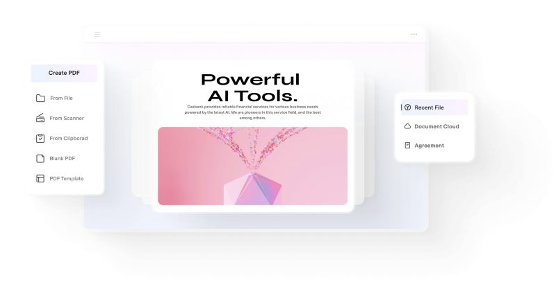 Membuat PDF dari berbagai sumber di PDFelement