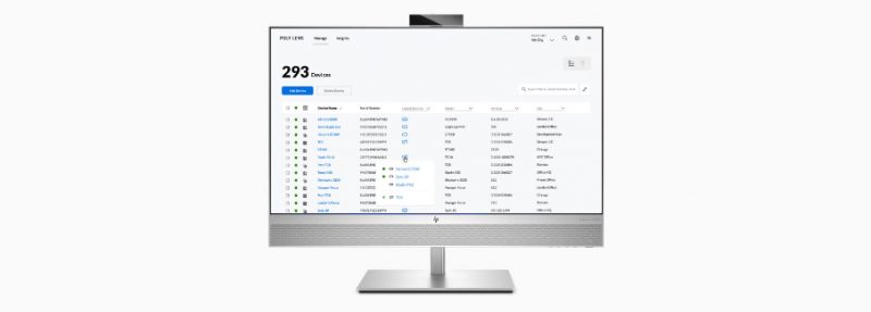 Dashboard HP Poly Lens