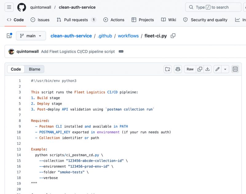Postman CLI menjalankan collection di pipeline CI/CD