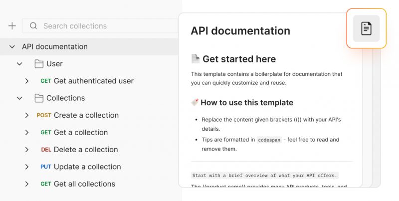 Dokumentasi API yang dibuat dengan Postman