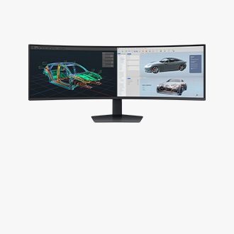 Monitor ultrawide lengkung Samsung