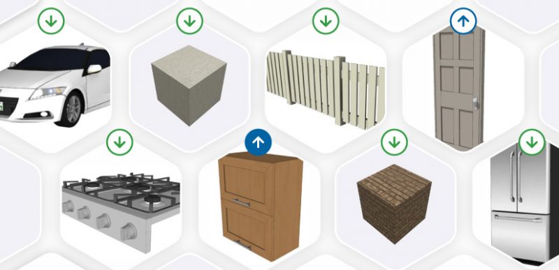 Model siap pakai di 3D Warehouse