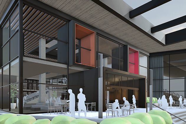 Model arsitektur yang dibuat dengan SketchUp