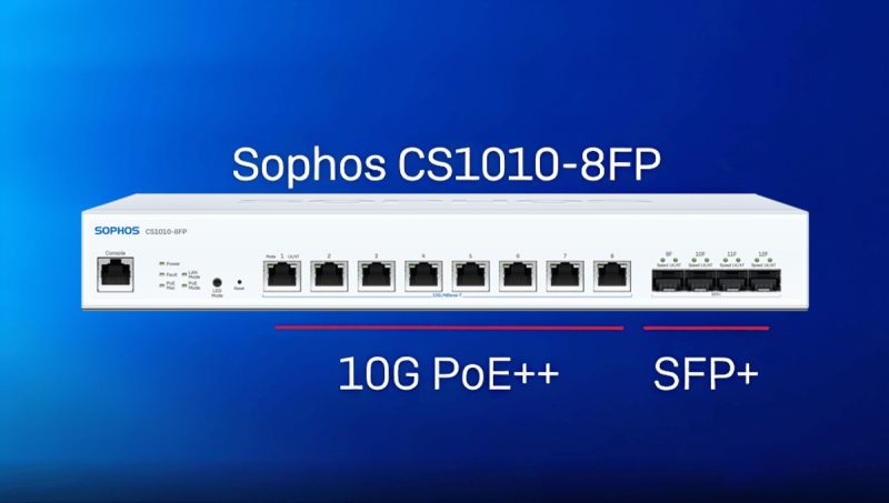 Sophos Switch dengan port 10G PoE