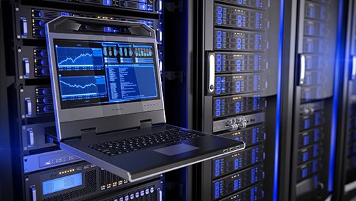 Rak server di data center