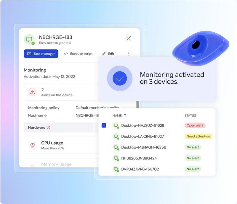 Dashboard DEX Essentials TeamViewer