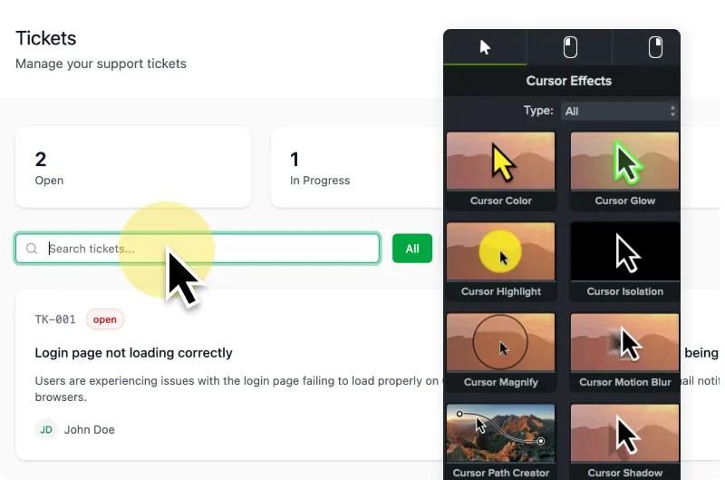 Efek kursor dan anotasi di Camtasia Editor