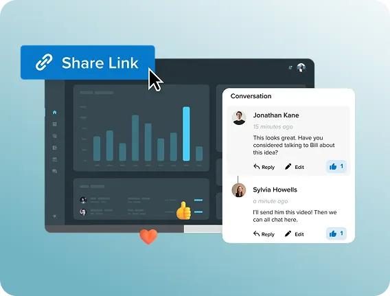 Berbagi dan meninjau video di Screencast