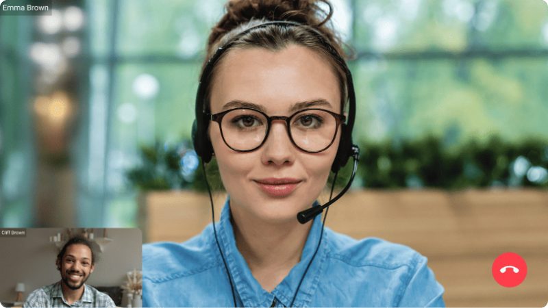 Konsultasi video pelanggan dengan TrueConf Kiosk