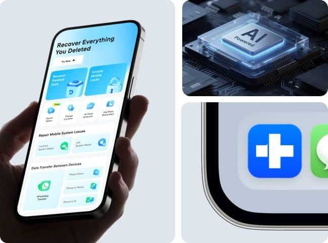 Aplikasi pemulihan data Wondershare di ponsel