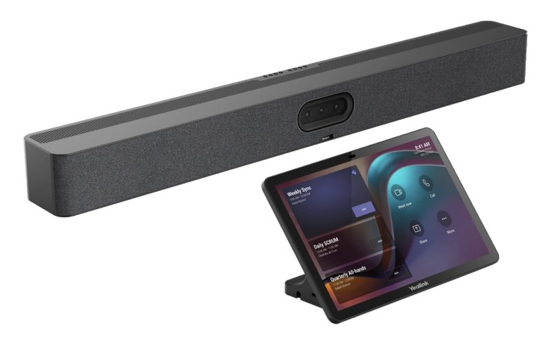 Video bar Yealink MeetingBar A50 dengan panel sentuh